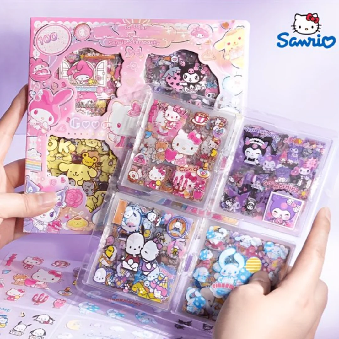 JNBS Hello Kitty & Friends 100 Pages Sticker Decoration Set - Image 4