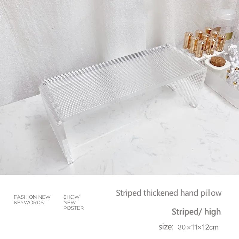 JNBS Nail Arm Rest Transparent Acrylic Pillow Hand - Image 3