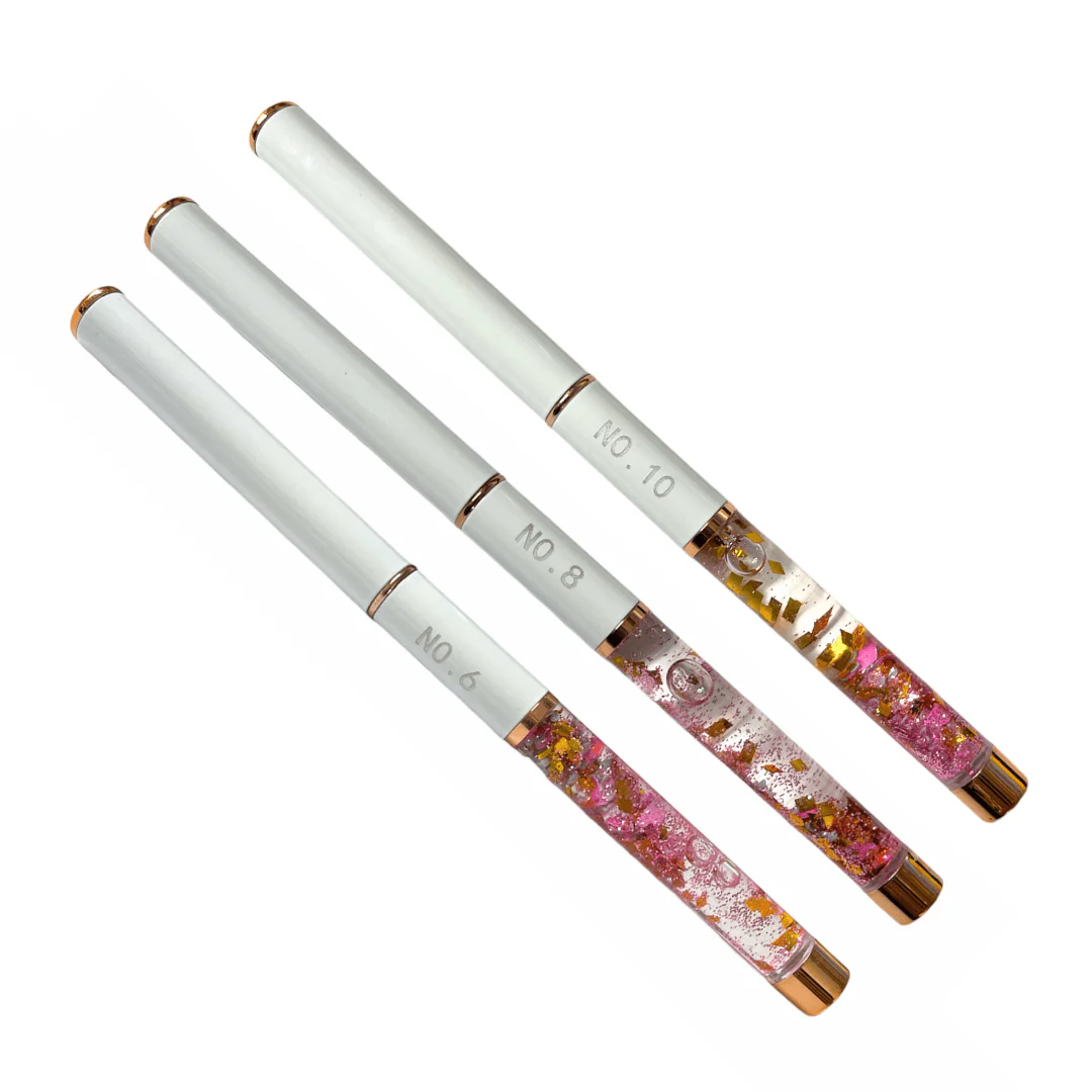 JNBS Nail Art Brush 3D Acrylic Flower Pink White - Image 4