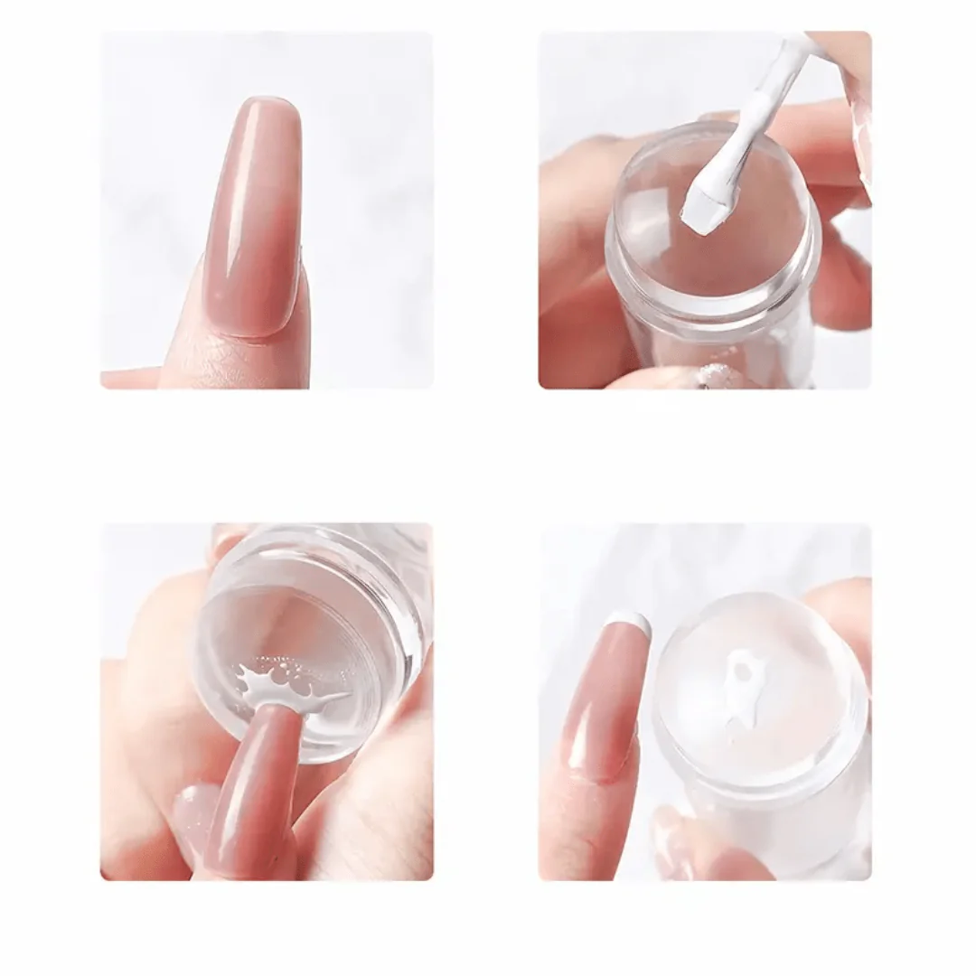 JNBS Nail Art Clear Silicone Stamper - Image 3