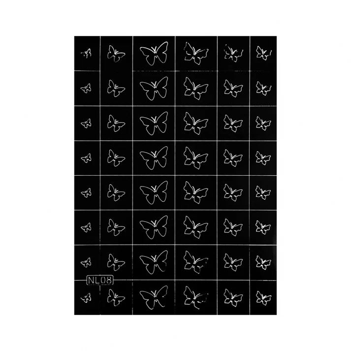 JNBS Nail Sticker Airbrush Stencil