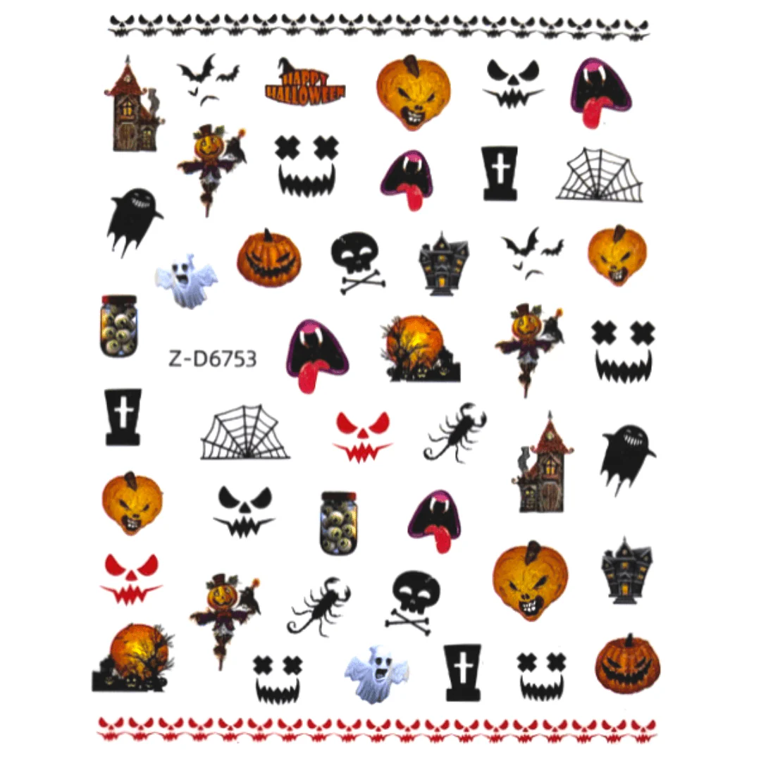 JNBS Nail Sticker Halloween Pumpkin - Image 7