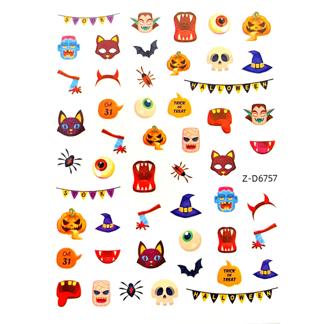 JNBS Nail Sticker Halloween Pumpkin - Image 8