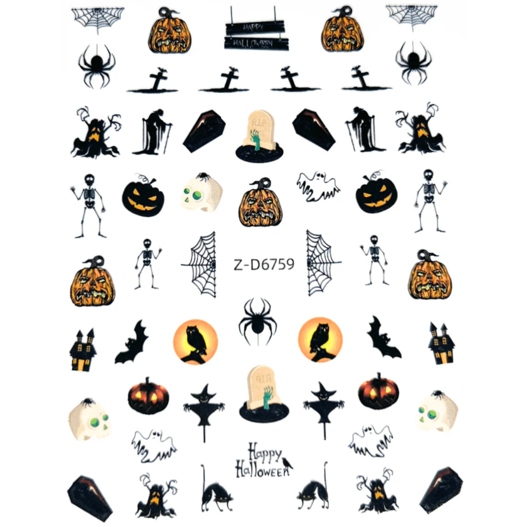 JNBS Nail Sticker Halloween Pumpkin - Image 9