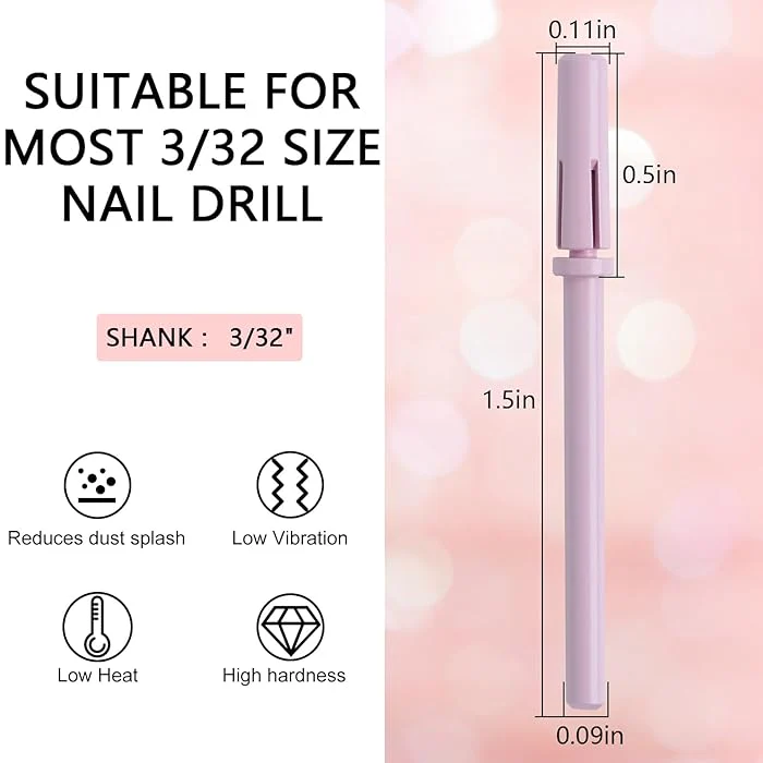 JNBS Drill Bit | Metal Carbide | Mandrel | MINI 3mm | Light Pink (1pc) - Image 3
