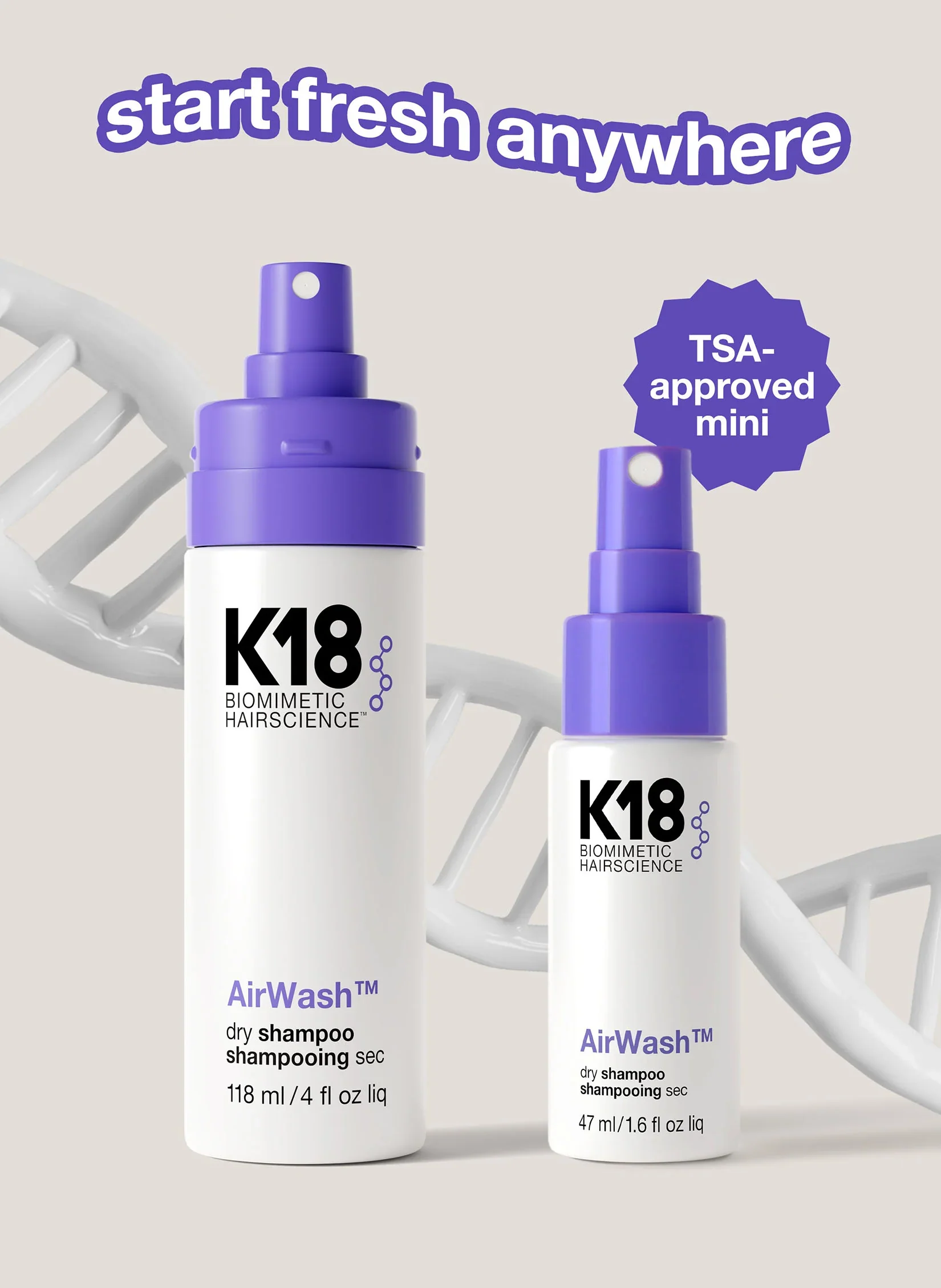 K18 Biomimetic Hairscience AirWash Dry Shampoo - Image 12