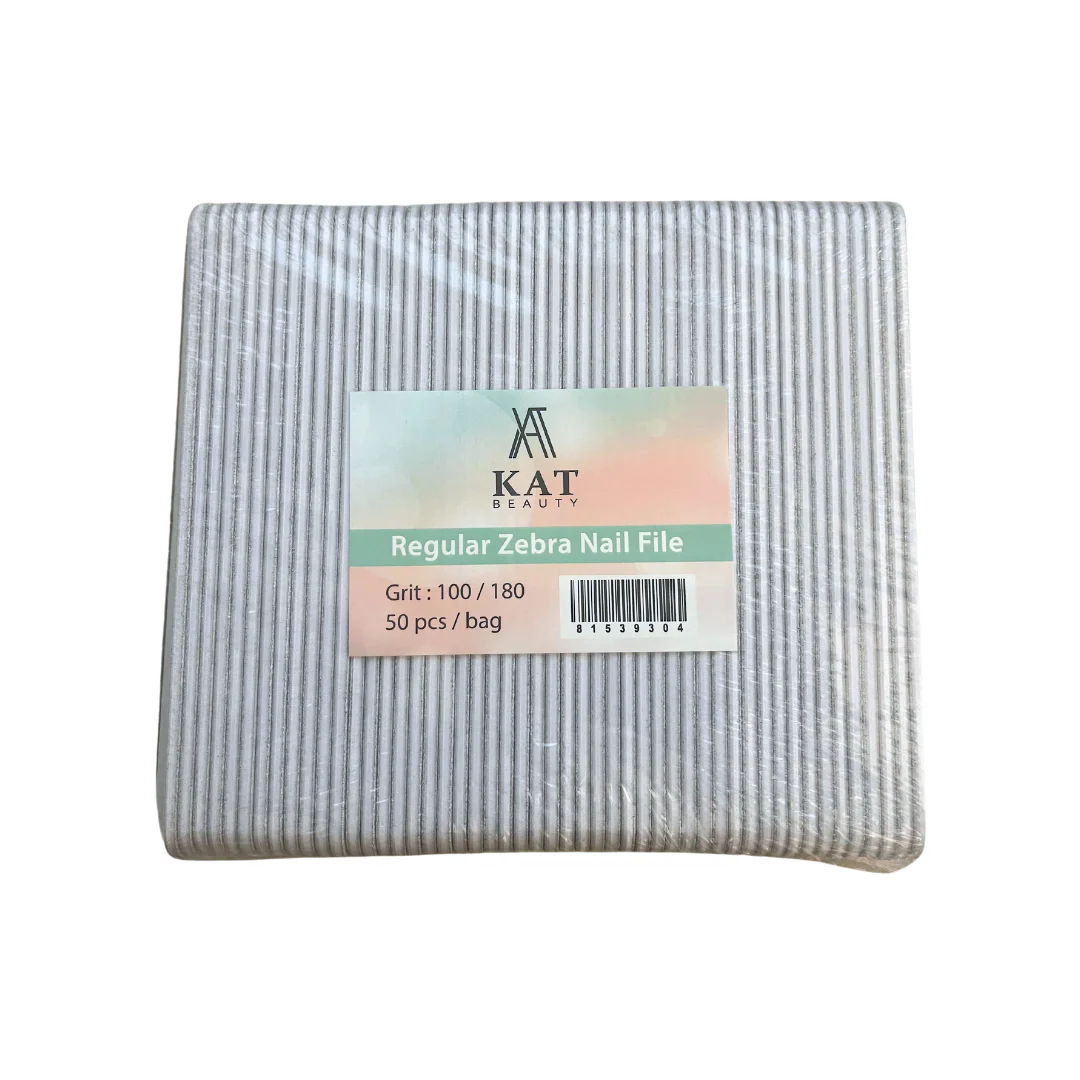 KAT Beauty Nail File Regular Zebra (100/180) - Image 3