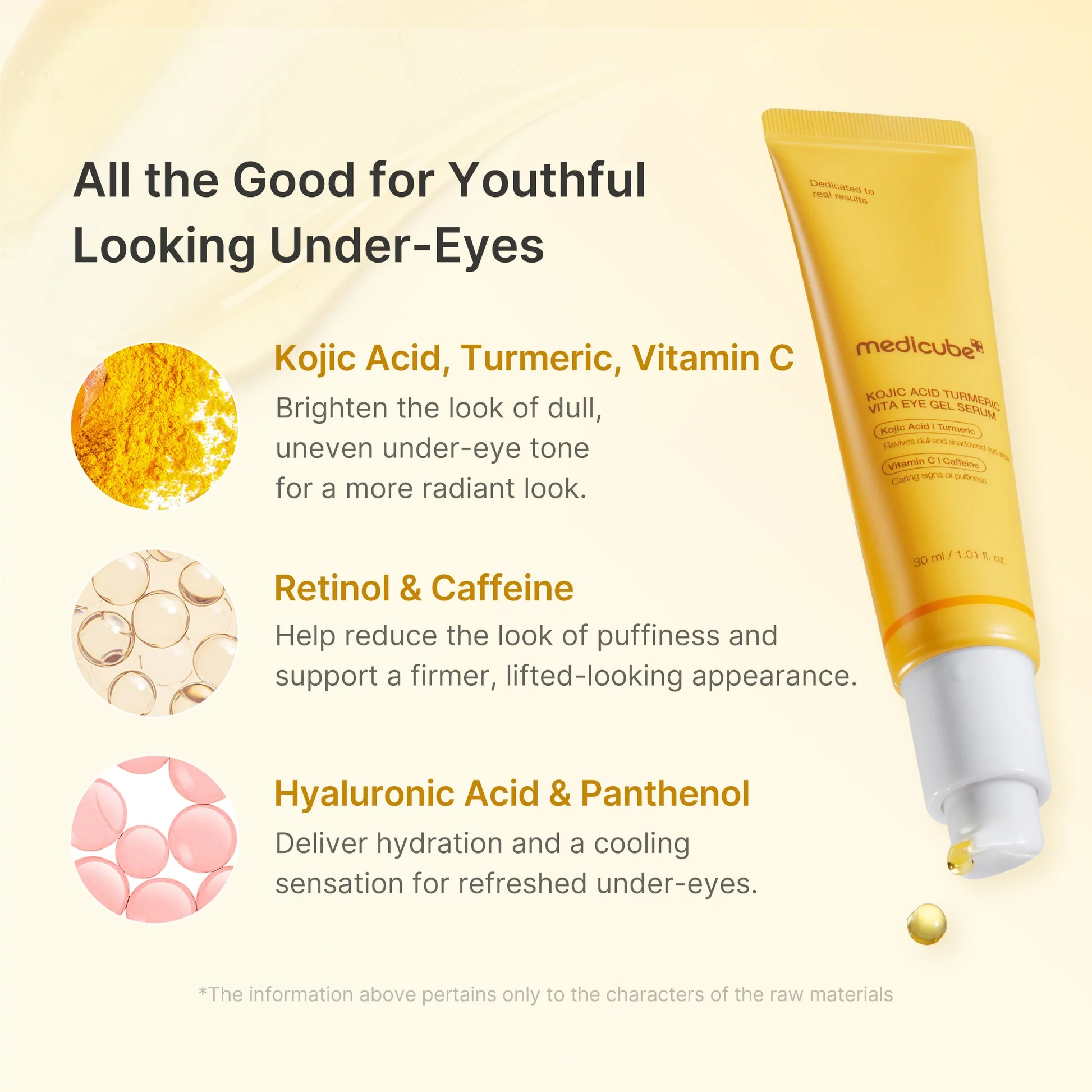 Medicube Kojic Acid Turmeric Eye Gel Serum 30ml - Image 3