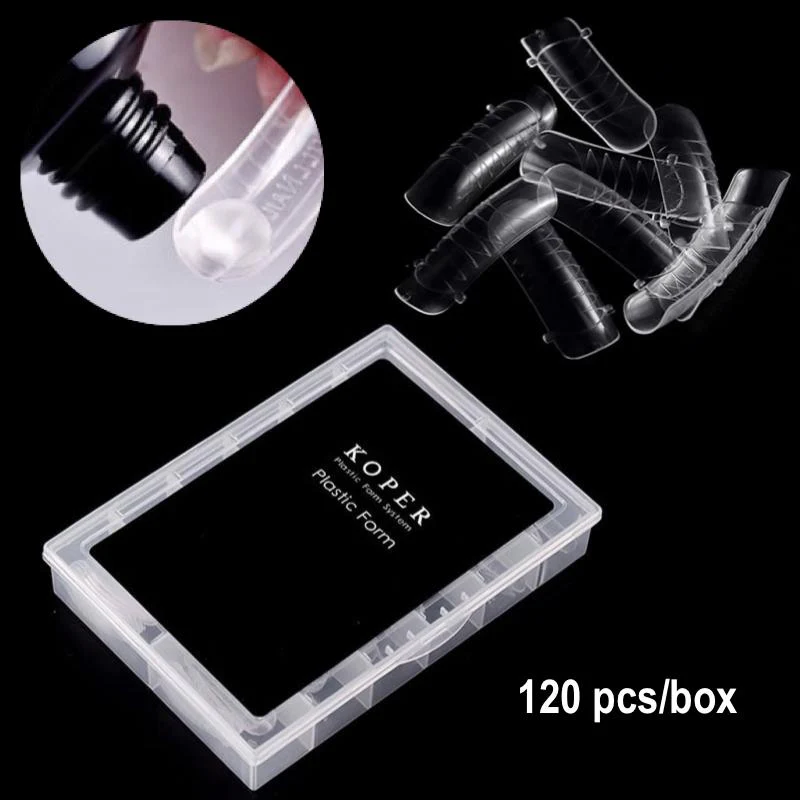 Koper Plastic Form Nail Dual Form Tips 120/pack - Image 8