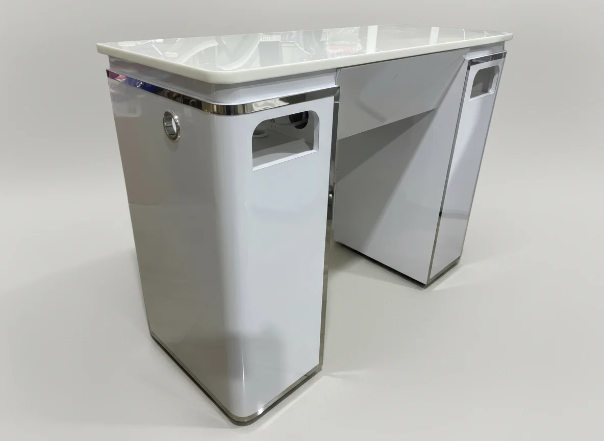 Manicure Nail Table Single TJ-24 - White (Please Call JNBS to Order)