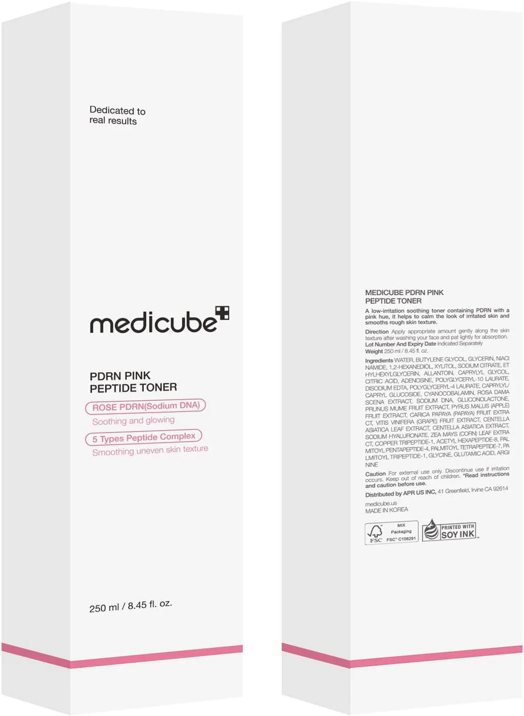MEDICUBE PDRN Pink Cica Soothing Toner 250ML - Image 9
