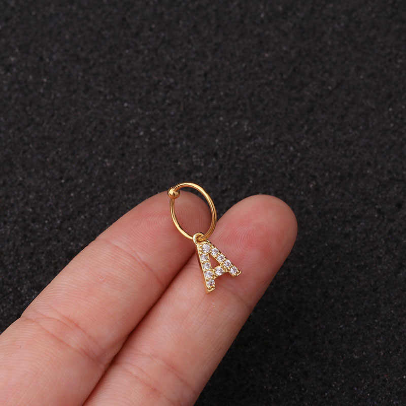 JNBS Nail Piercing Charm 07 Alphabet/ Letter (2pcs) - Image 3