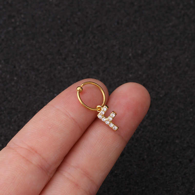 JNBS Nail Piercing Charm 07 Alphabet/ Letter (2pcs) - Image 4