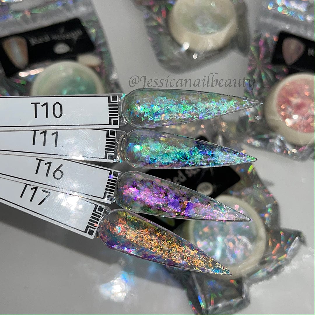 JNBS Nail Flakes Iridescent Aurora 3g T16 - Image 3