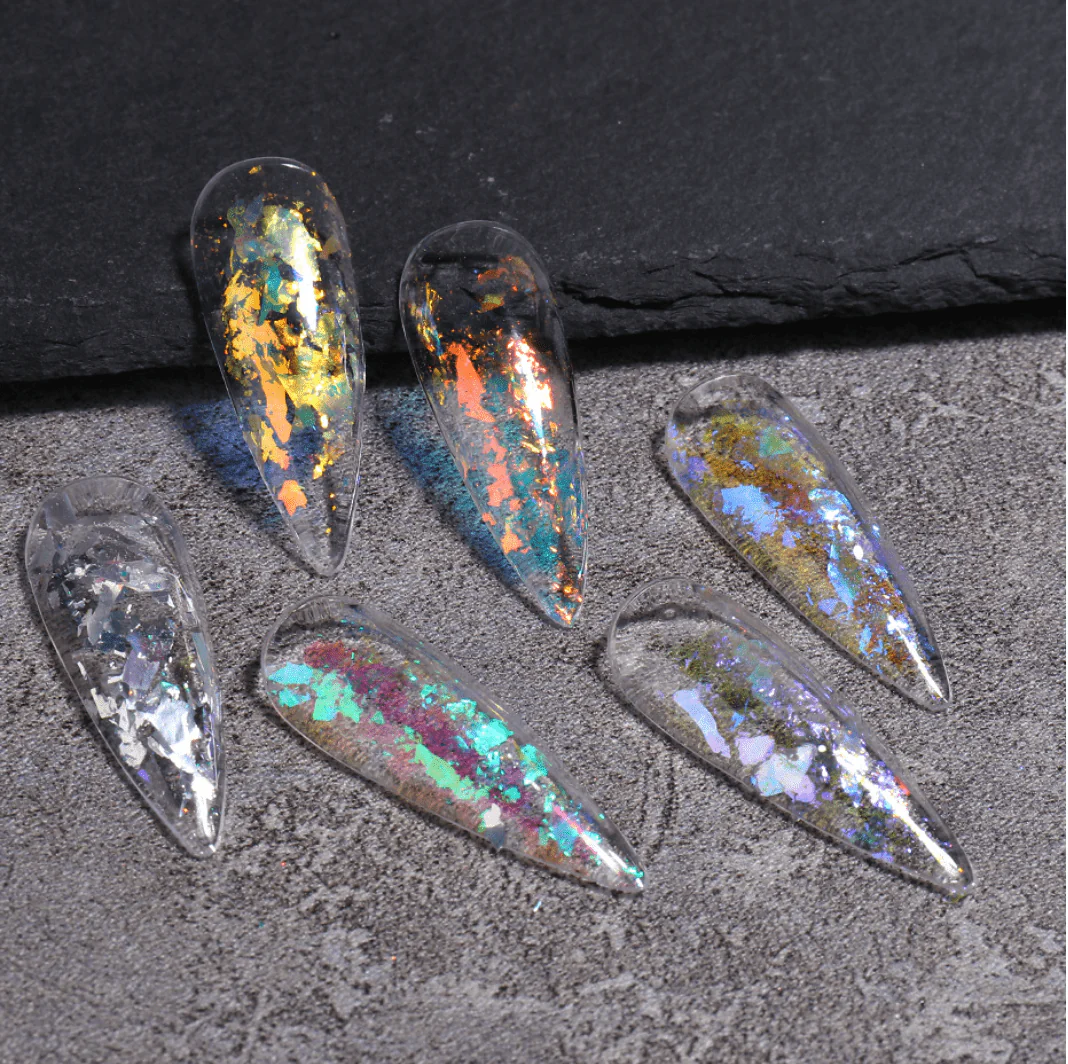 JNBS Nail Flakes Iridescent Aurora 3g T17 - Image 5
