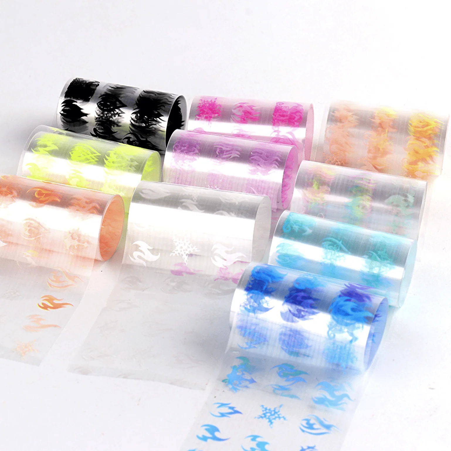 JNBS Nail Foil  Fire Flame Glow In The Dark - Image 4