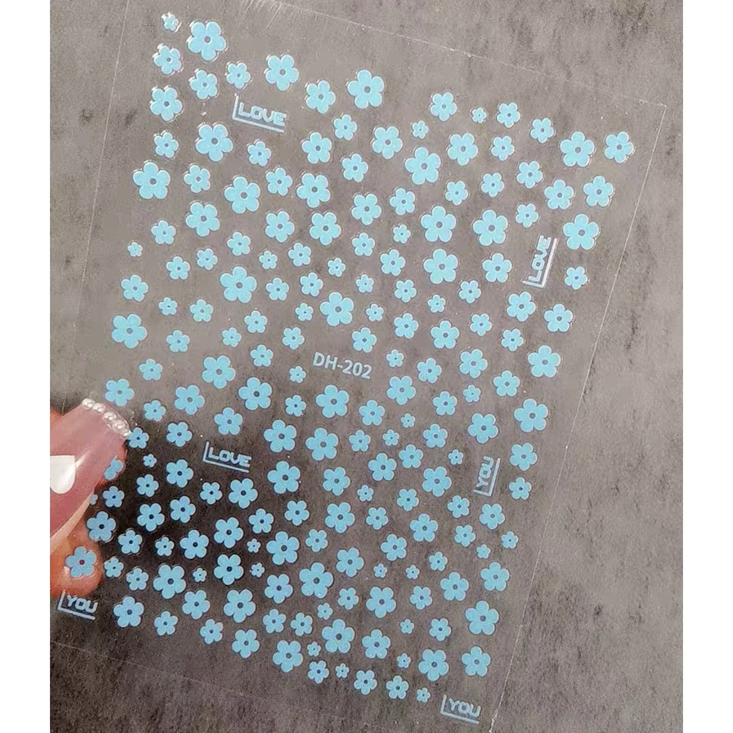 JNBS Nail Sticker Flowers DH 202 - Image 3