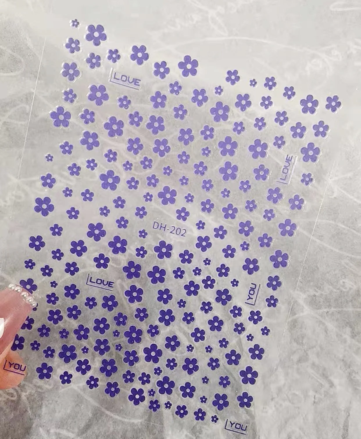 JNBS Nail Sticker Flowers DH 202 - Image 4