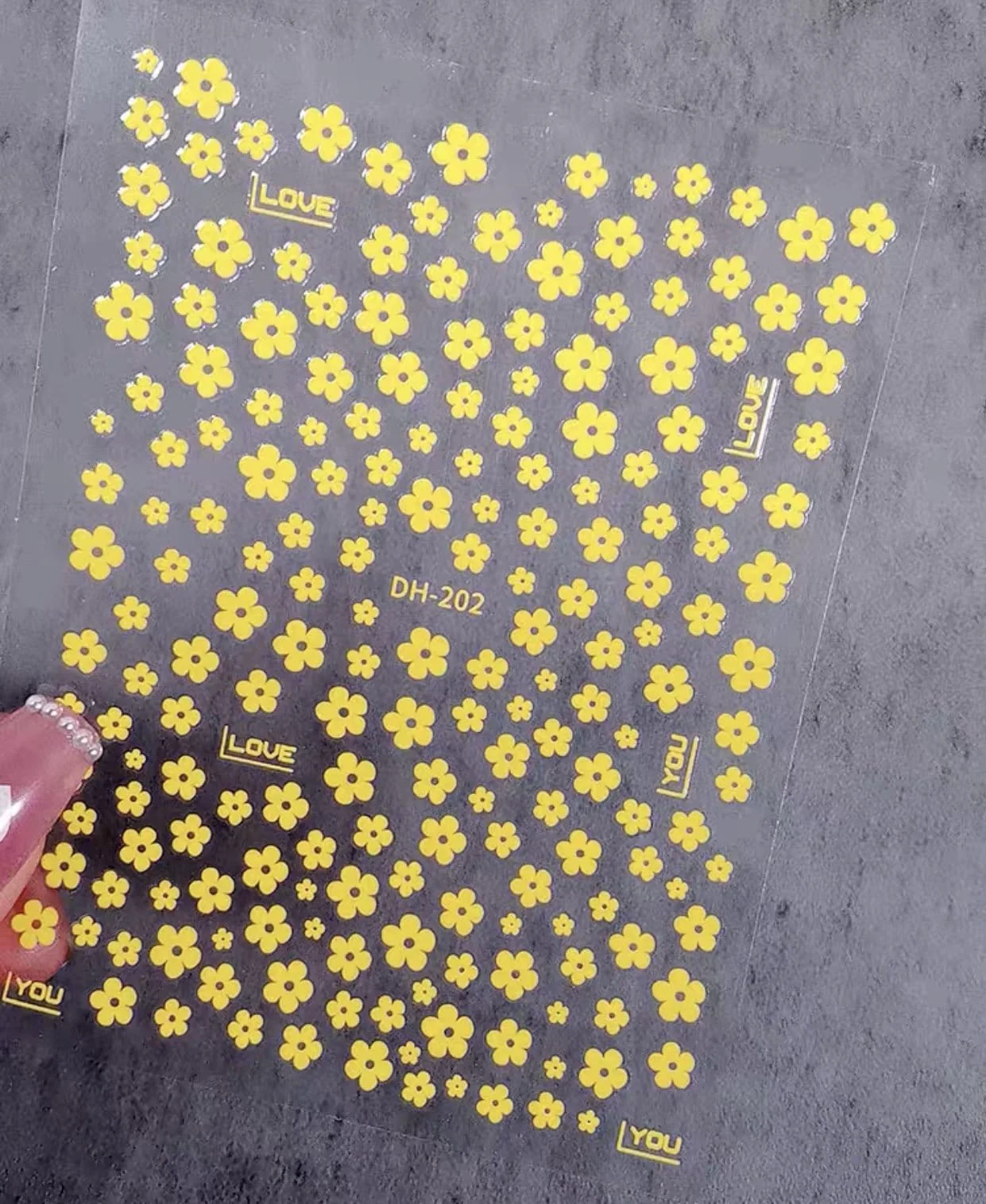 JNBS Nail Sticker Flowers DH 202 - Image 5