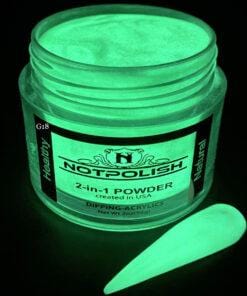 NOTPOLISH Powder Glow In The Dark Collection G18 Bitter Sweet