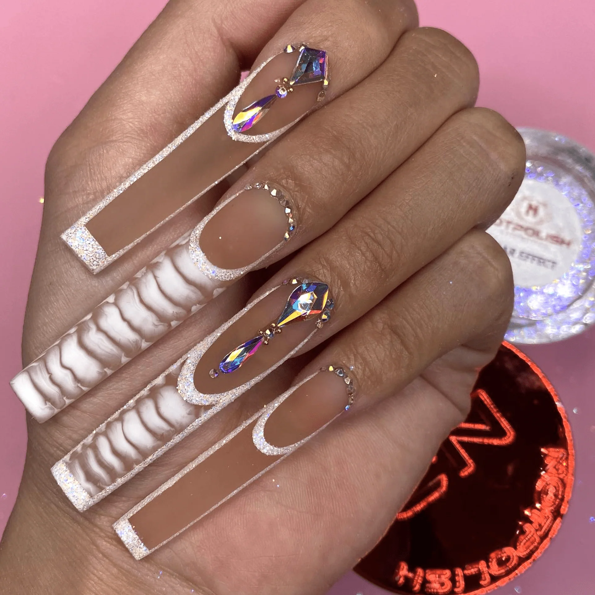 NOTPOLISH White Sugar Effect Glitter 1oz - Image 3
