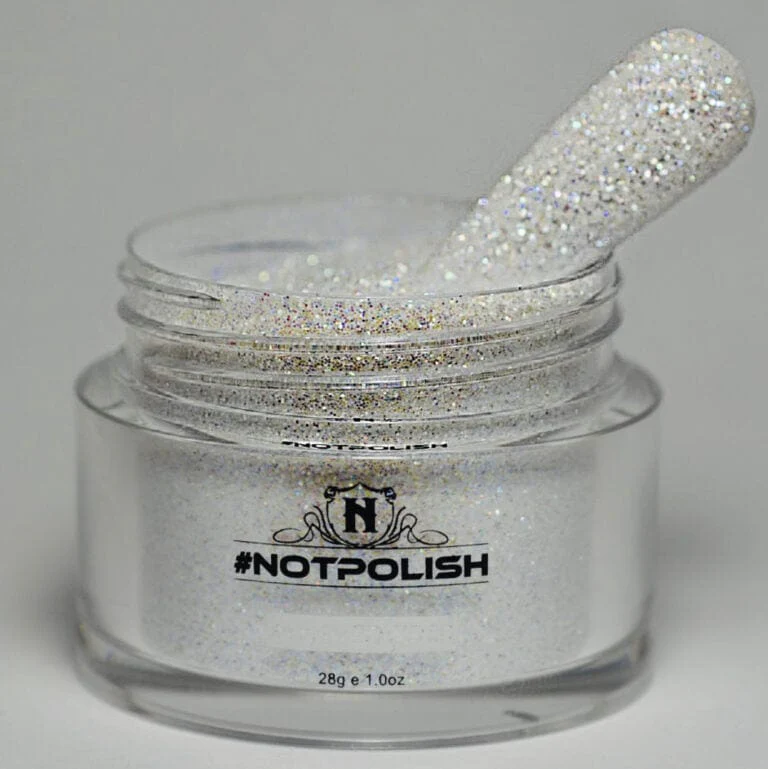 NOTPOLISH White Sugar Effect Glitter 1oz - Image 4