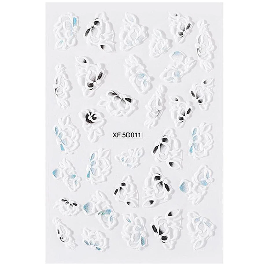 JNBS 5D Flowers Nail Sticker - Image 3