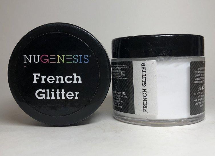 NUGENESIS Nail Dipping Color Powder 43g French Glitter 1.5oz
