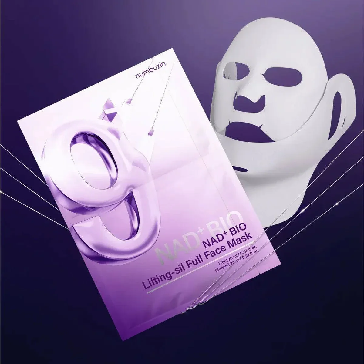 NUMBUZIN No.9 Nad Bio Lifting Full Cover Facial Mask (20mL+28mL) - Image 4