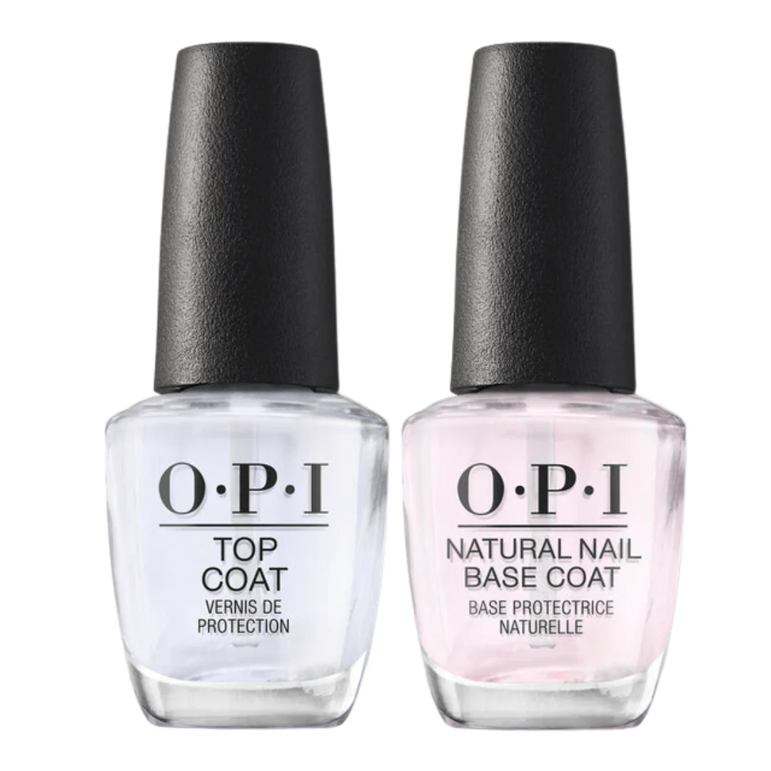 OPI Nail Lacquer BUNDLE Natural Base & Top Coat (NT T10 & T30) - Image 2