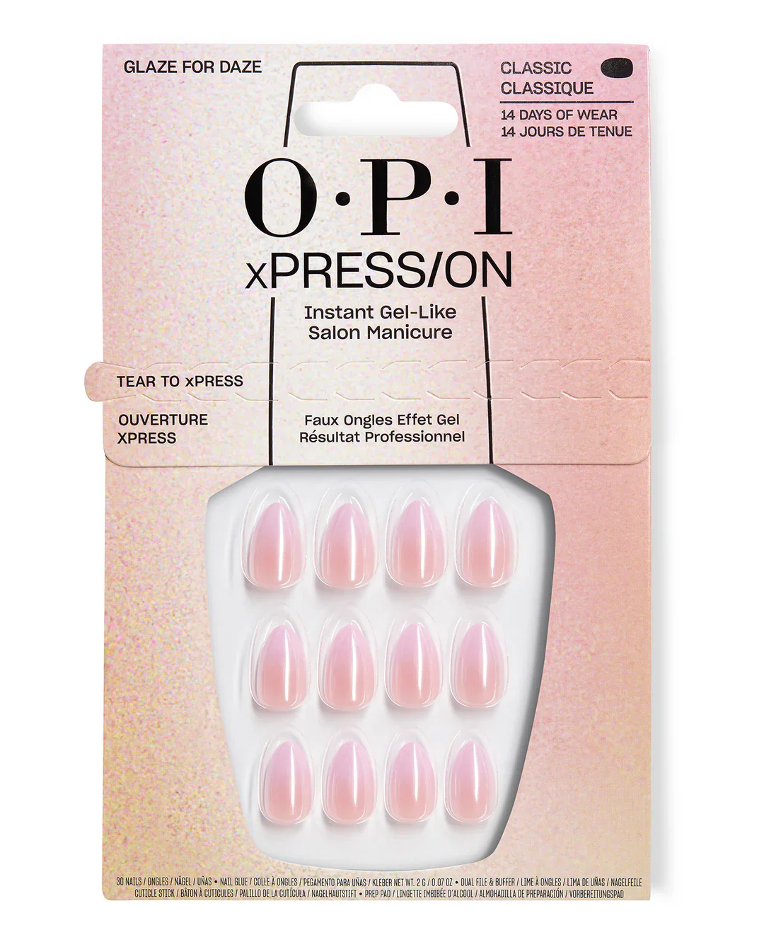 OPI xPRESS/ON Effects Glaze for Daze AN064S