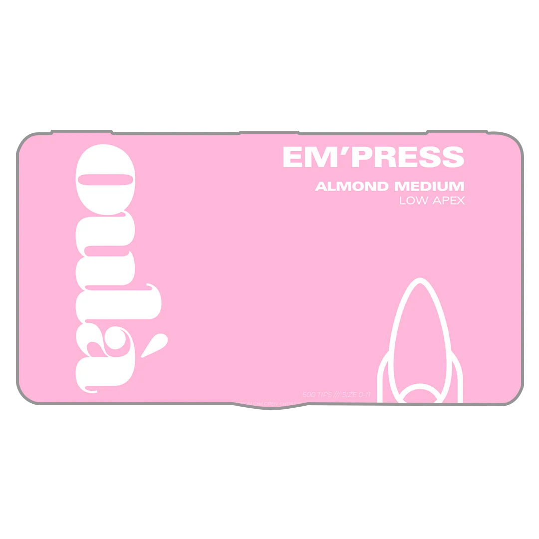 OulĂ Â EM'PRESS Low Apex Almond (Box of 600 Tips) - Image 2