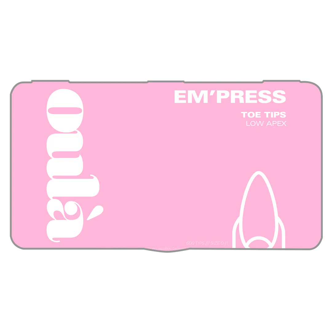 Oulà EM'PRESS Low Apex Toe Tips (Box of 600 Tips)