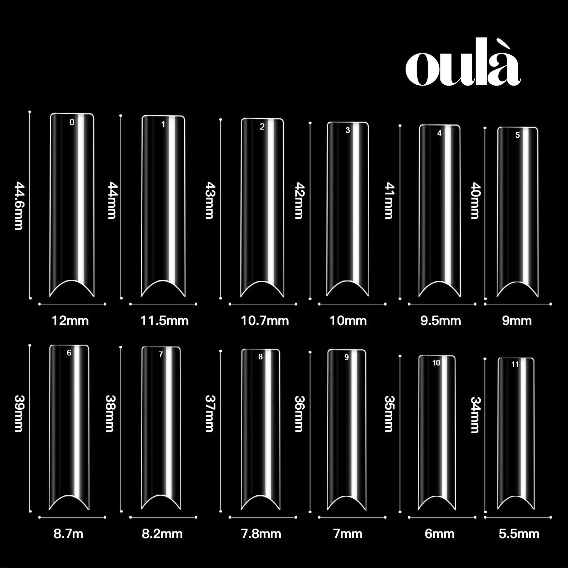 Oulà SQUARE 2XL LOW C CURVE Refills Clear - Image 4