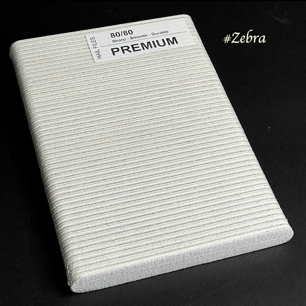 Premium Nail File Regular (Oval) ZEBRA