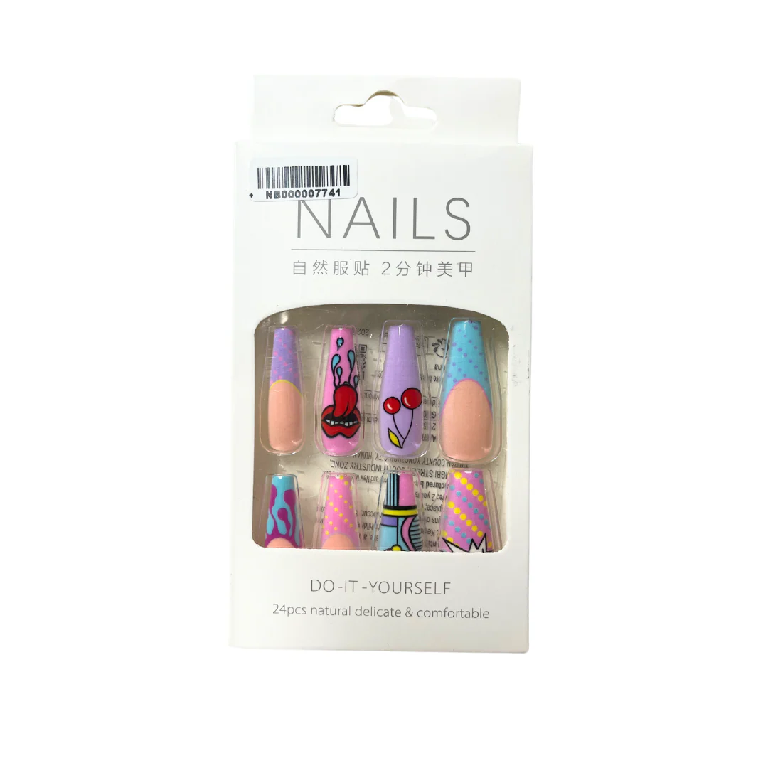 Press On Nails Do it yourself Long Coffin (16 Styles) - Image 12