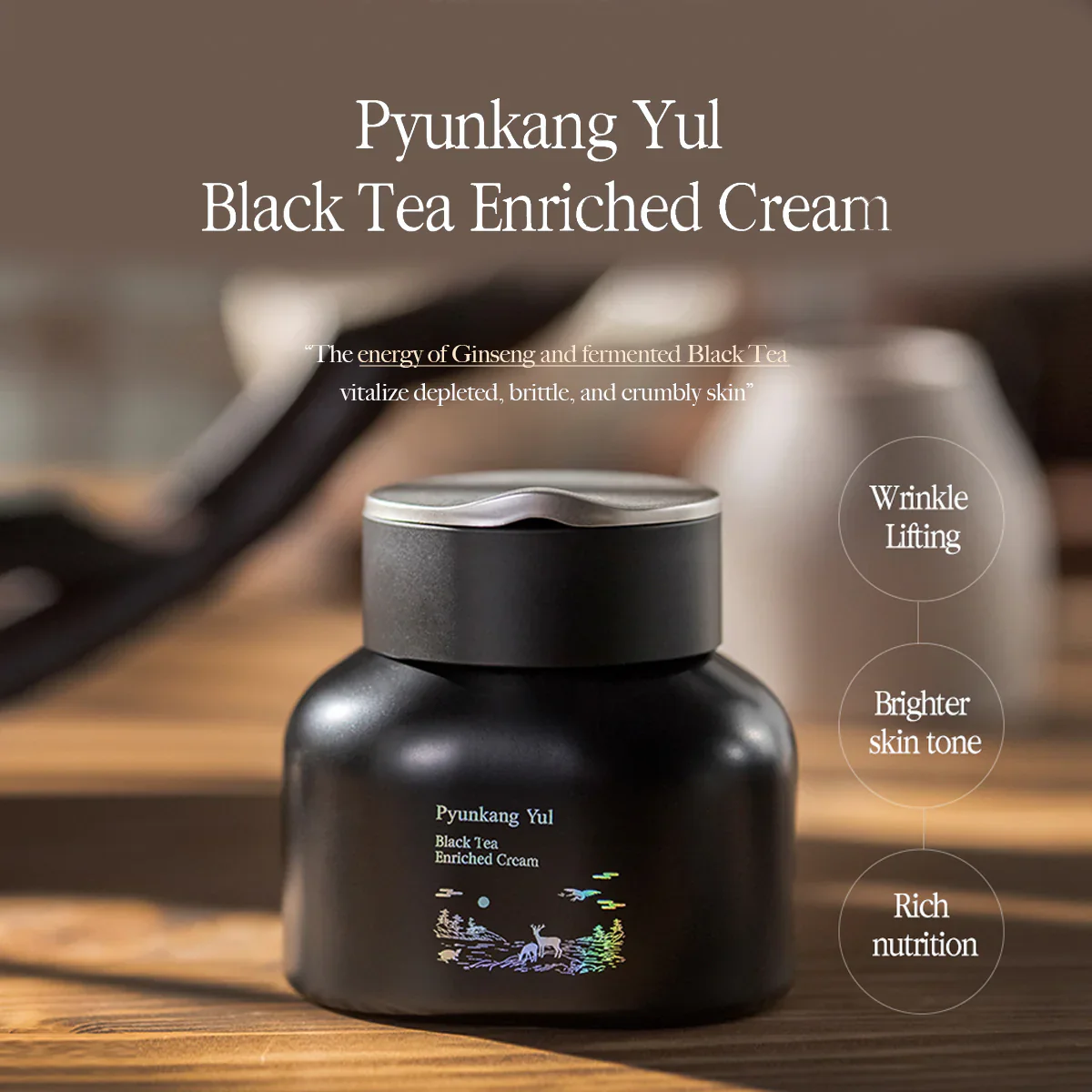 Pyunkang Yul Black Tea Enriched Cream 60ml - Image 3