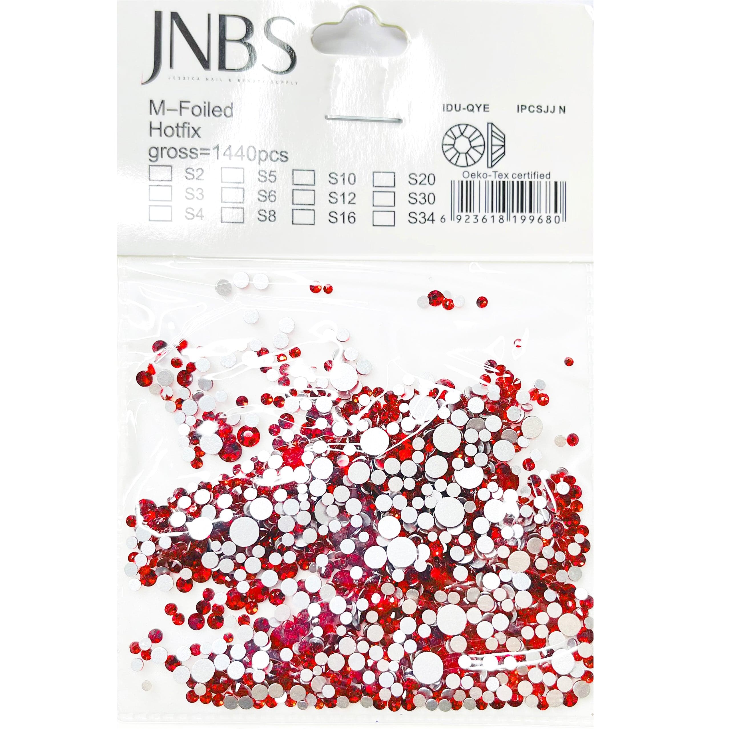 JNBS Round Flatback Rhinestone Siam Red - Image 6