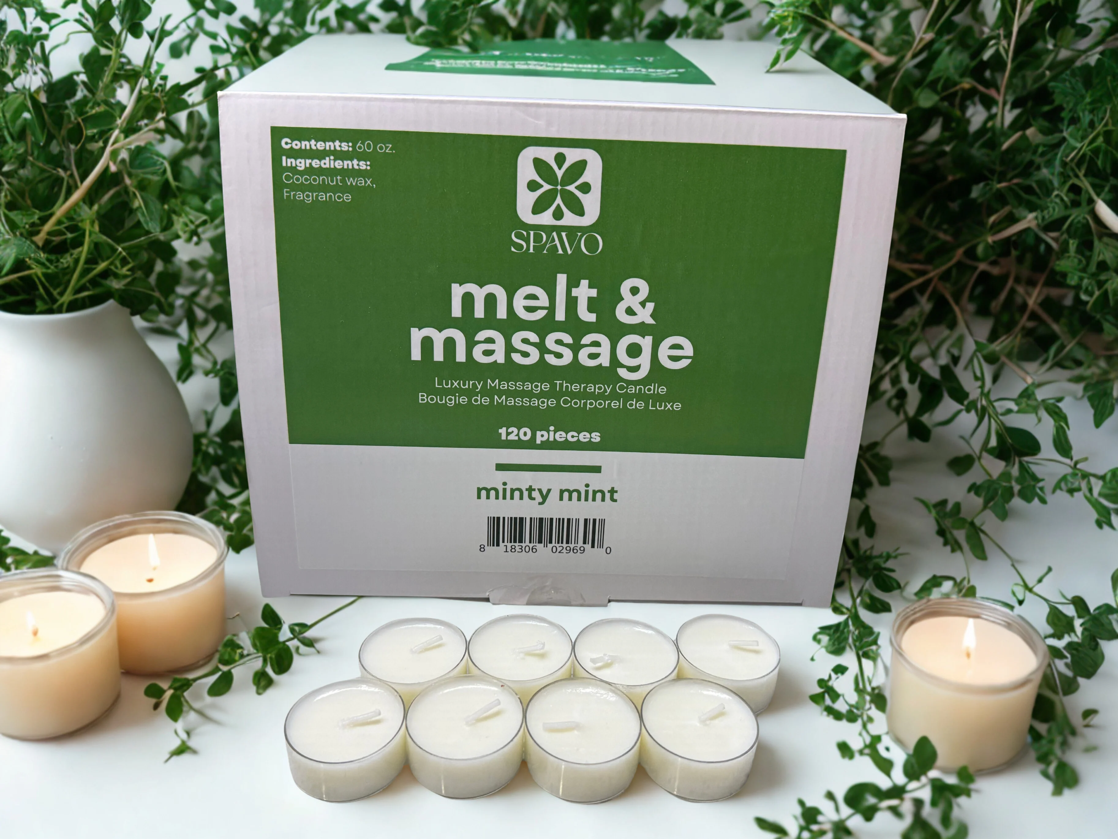 Spavo 4-in-1 Massage Candle 0.5 OZ - 6 Scents collection - 100/120PCS - Image 3