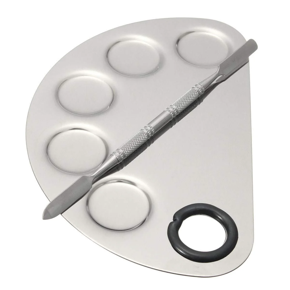 Kolinsky Stainless Steel Mixing Palette with Metal Spatula - Image 4