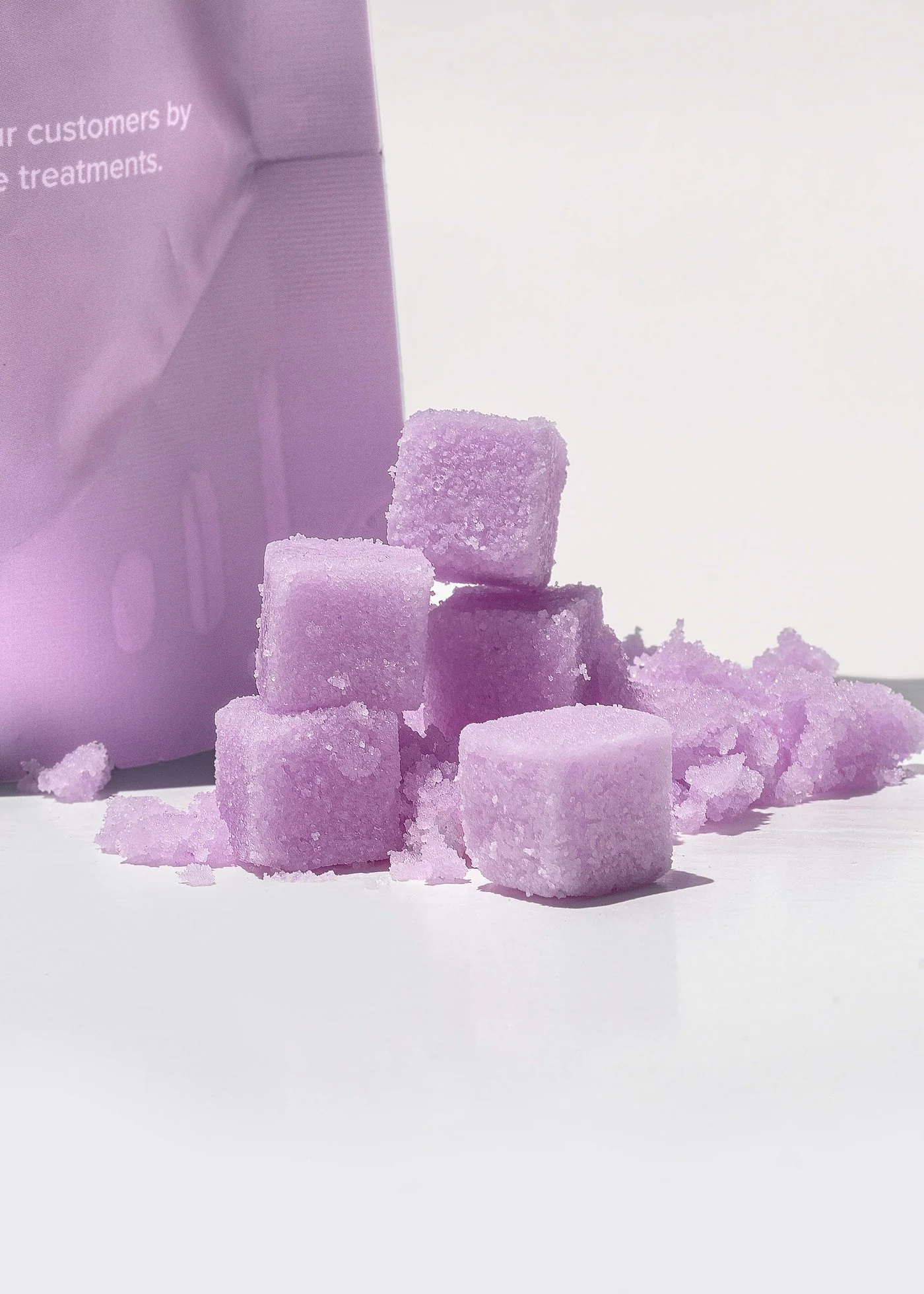 V Beauty Pure Moisturizing Mani and Pedi Scrub (100pcs) Candy Cubes - Image 3