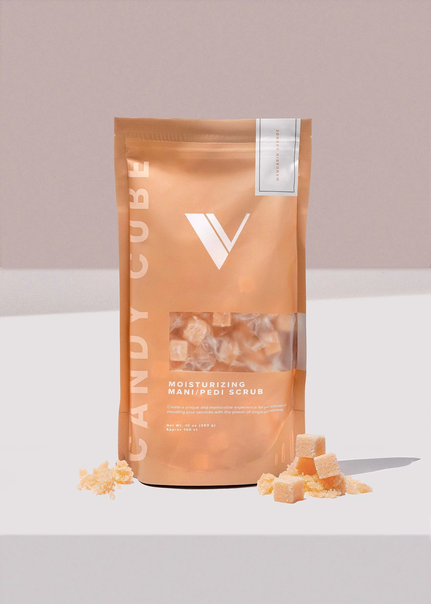 V Beauty Pure Moisturizing Mani and Pedi Scrub (100pcs) Candy Cubes - Image 4