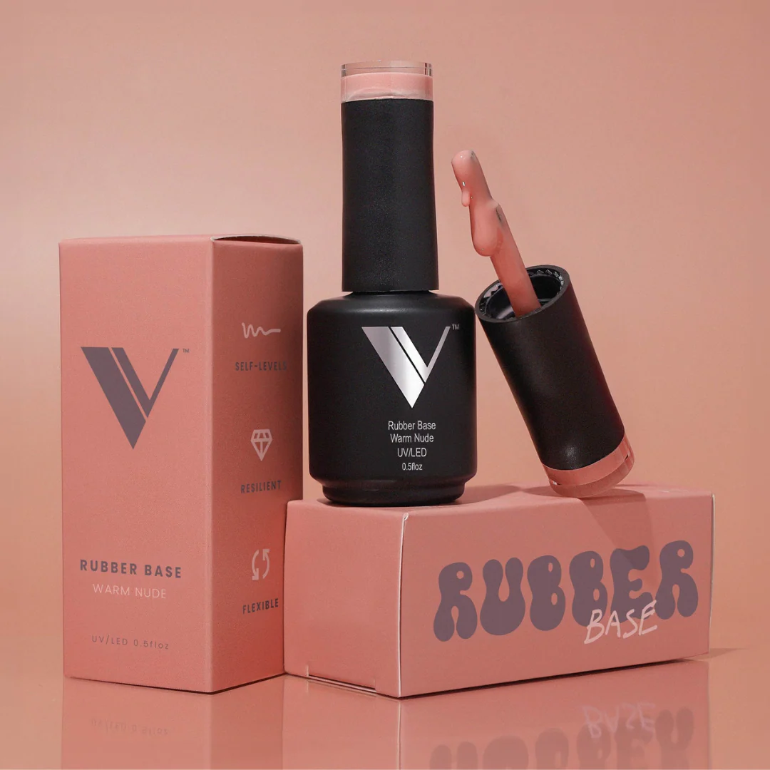 V Beauty Pure Rubber Base Warm Nude (0.5 oz) - Image 3