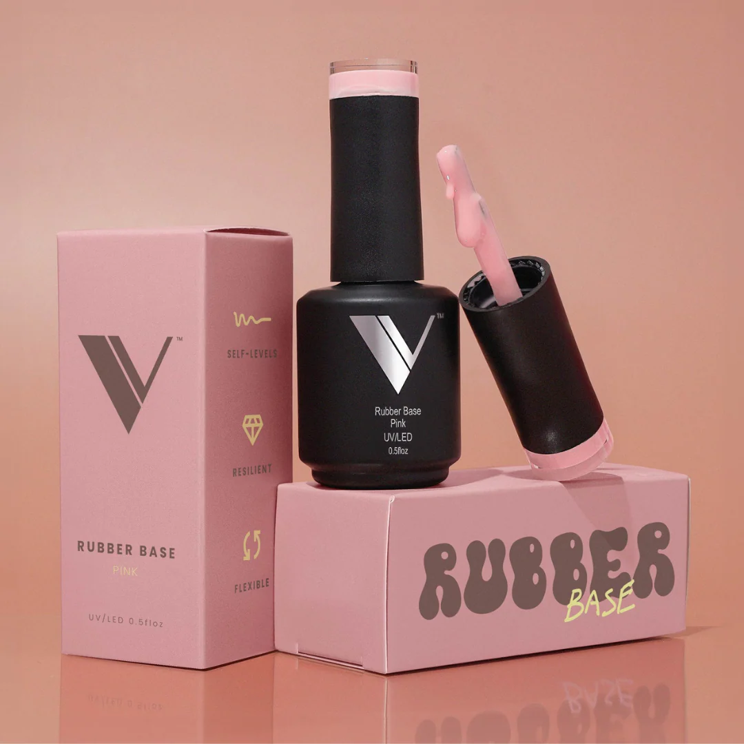 V Beauty Pure Rubber Base Pink (0.5 oz) - Image 3