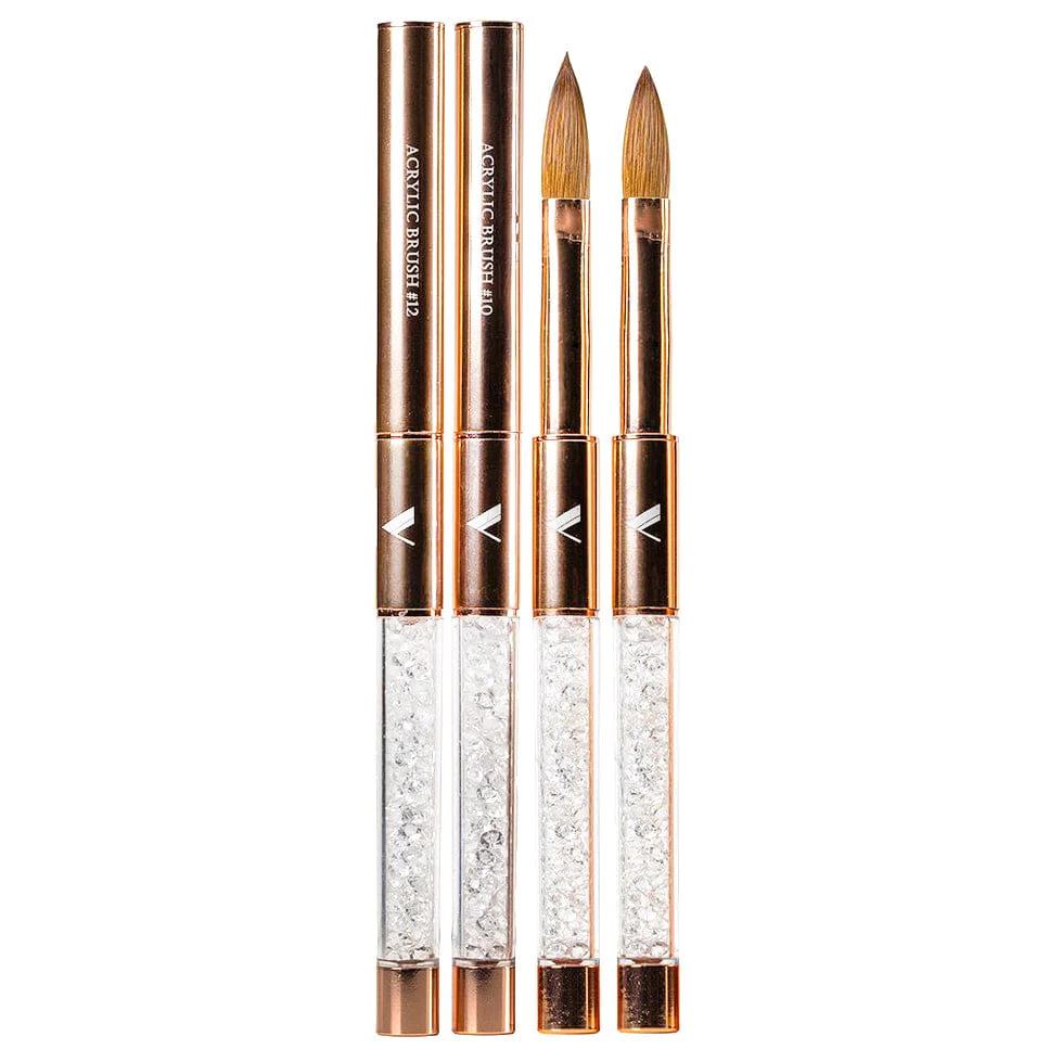 V Beauty Pure Rose Gold Edition Kolinsky Acrylic Brush - Image 2