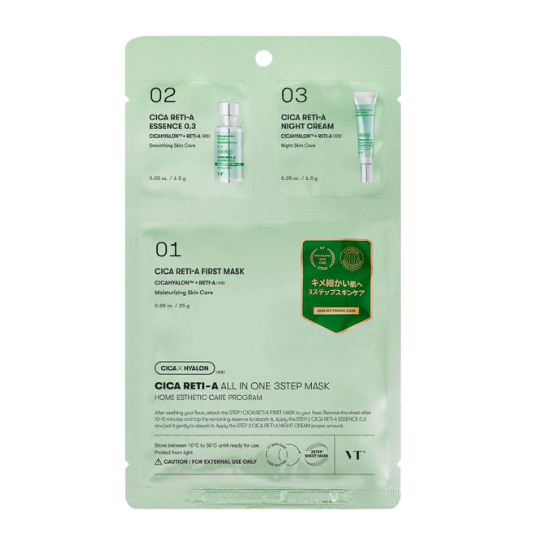 VT COSMETICS Cica Reti-A All In One 3 Step Mask - Image 2